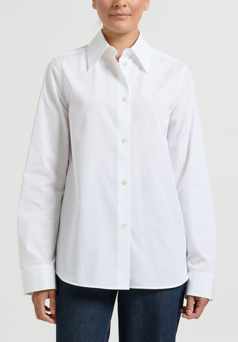 Jil Sander Cotton Poplin Shirt in White