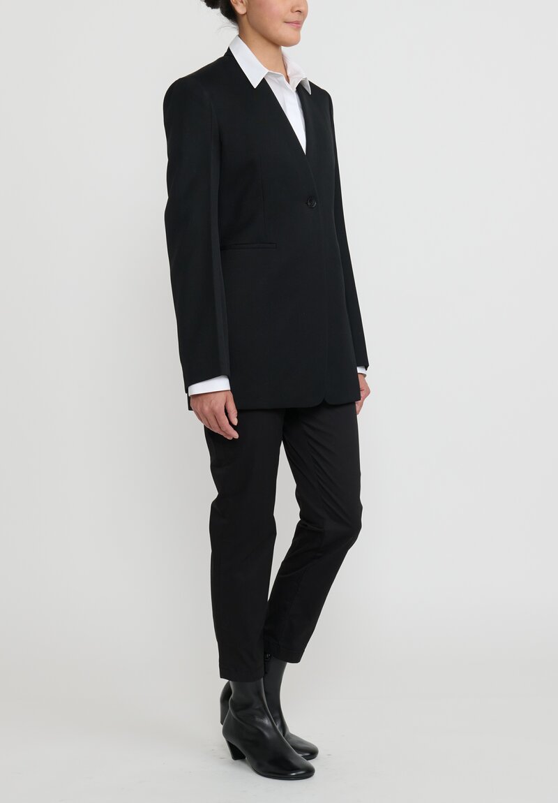 Jil Sander Wool Tailored Blazer in Black	