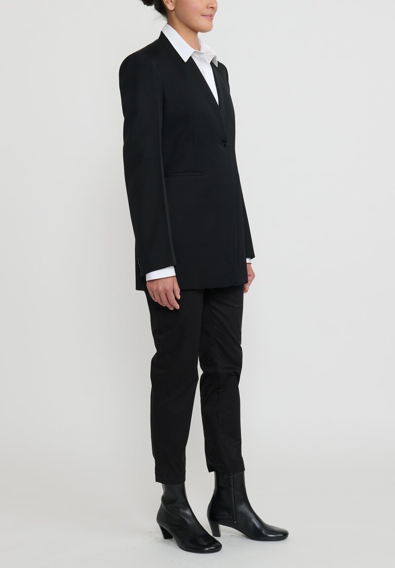 Jil Sander Wool Tailored Blazer in Black	