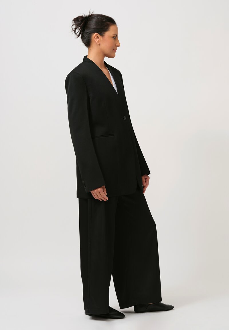 Jil Sander Wool Tailored Blazer in Black	