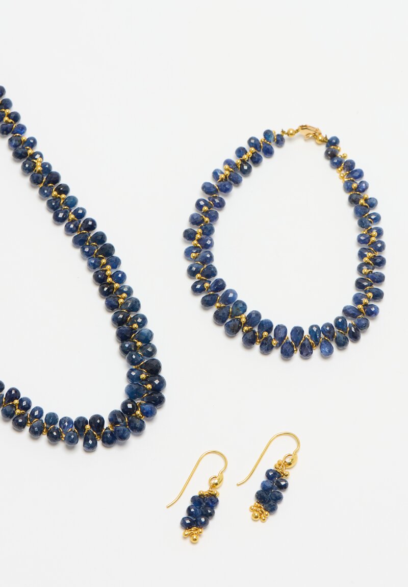 Greig Porter 18k, Sapphire Earring, Necklace & Bracelet Set	