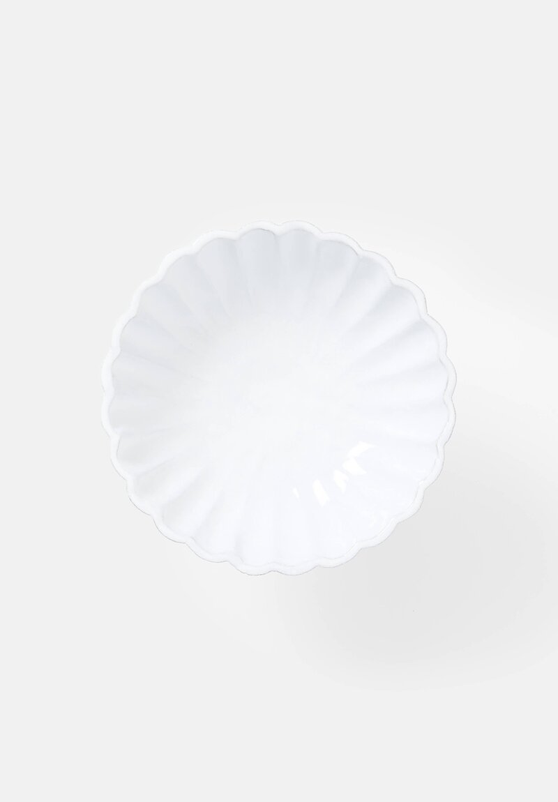 Astier de Villatte Large Peggy Bowl on Stand White	