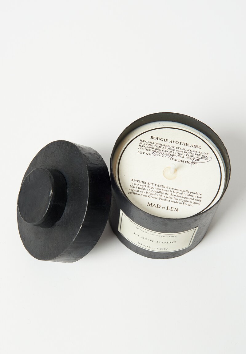 Mad et Len Handmade Apothicaire Candle in Black Uddù	