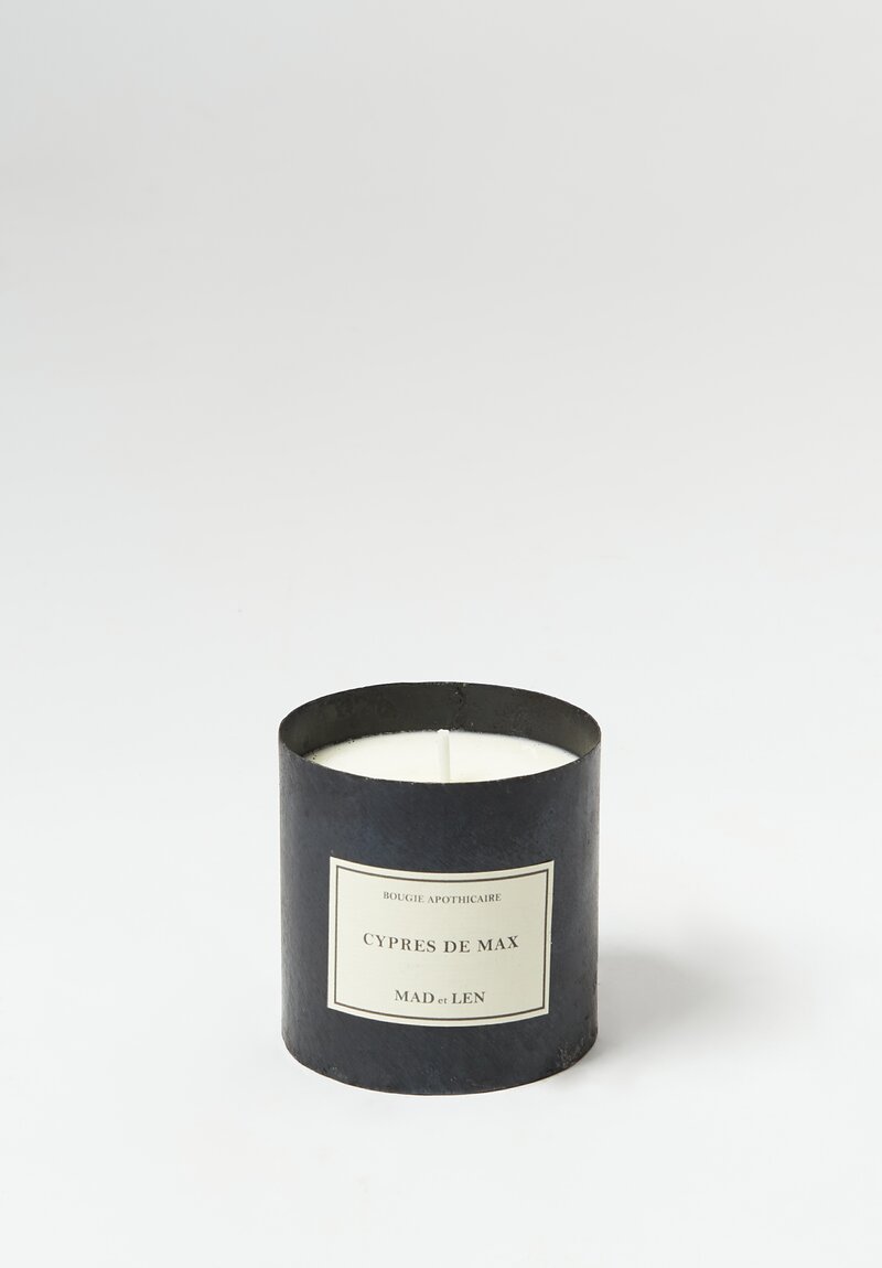 Mad et Len Handmade Apothicaire Candle in Cypres de Max	