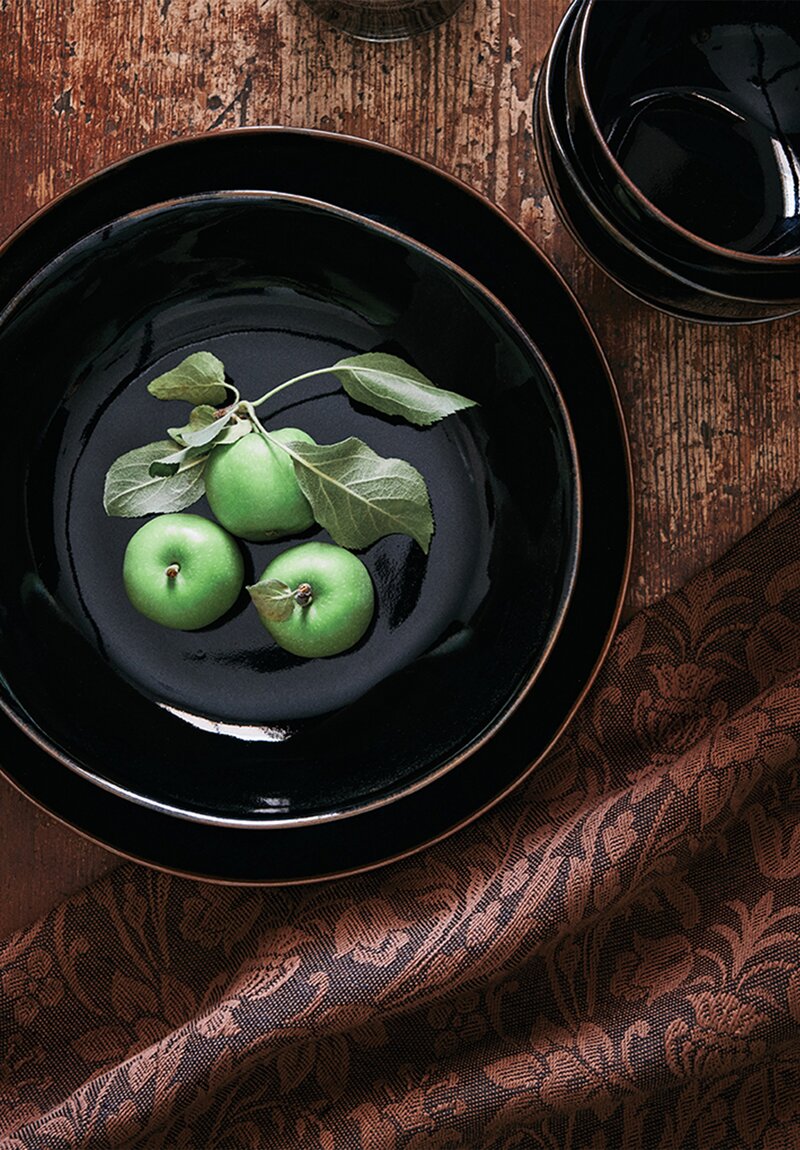 Christiane Perrochon Handmade Stoneware Soup Bowl Black Tenmoku 2	