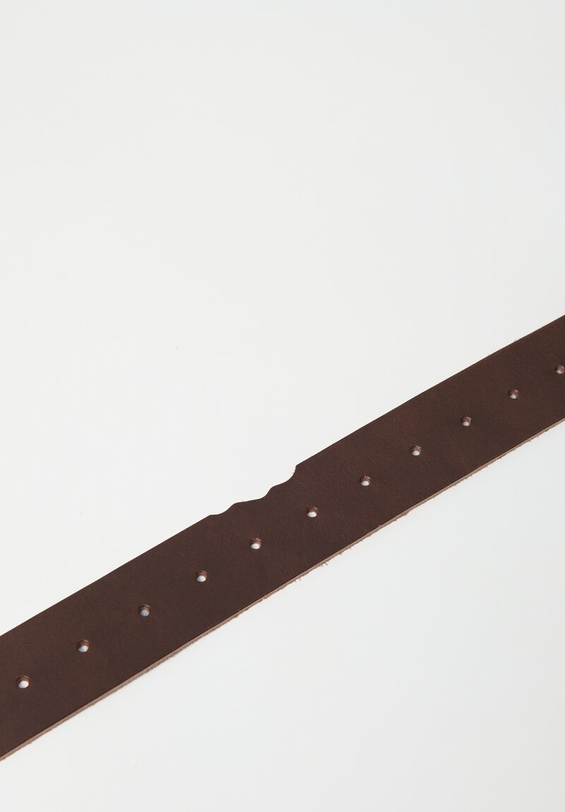 Daniela Gregis Leather Jeroni Belt in Moro Brown	