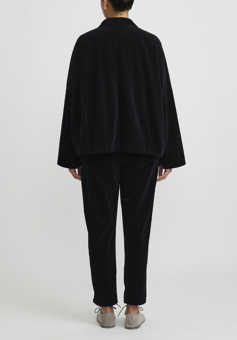 Oska Cotton Rosina Corduroy Jacket in Black