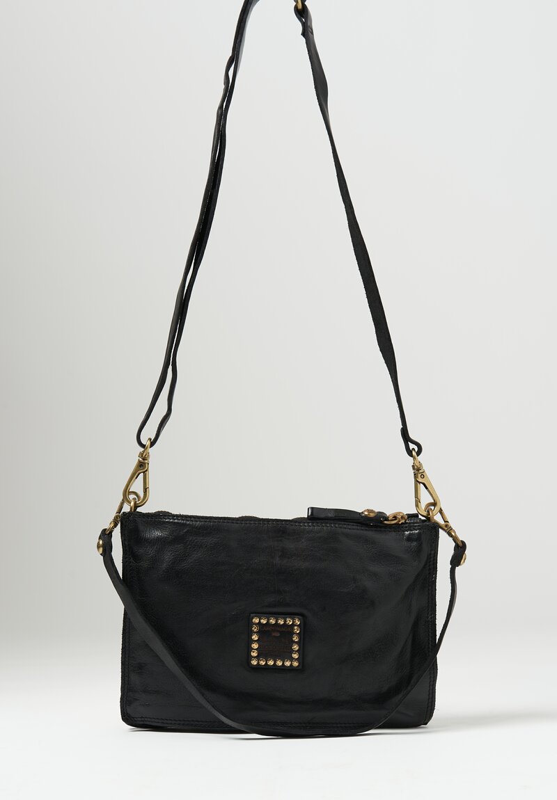 Campomaggi Leather ''Pochette'' Shoulder Bag in Black	