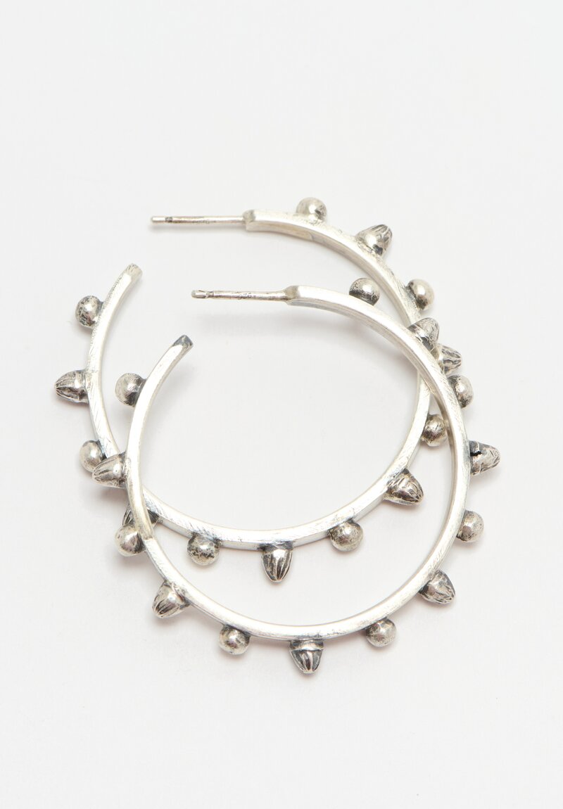 Miranda Hicks Sterling Silver Biggie Shot & Stud Hoop Earrings	