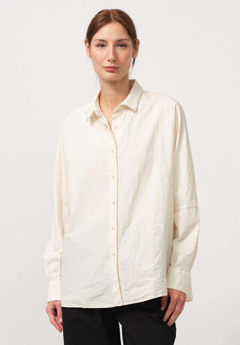 Casey Casey Long Sleeve Waga Soleil Shirt in Paper Cotton	