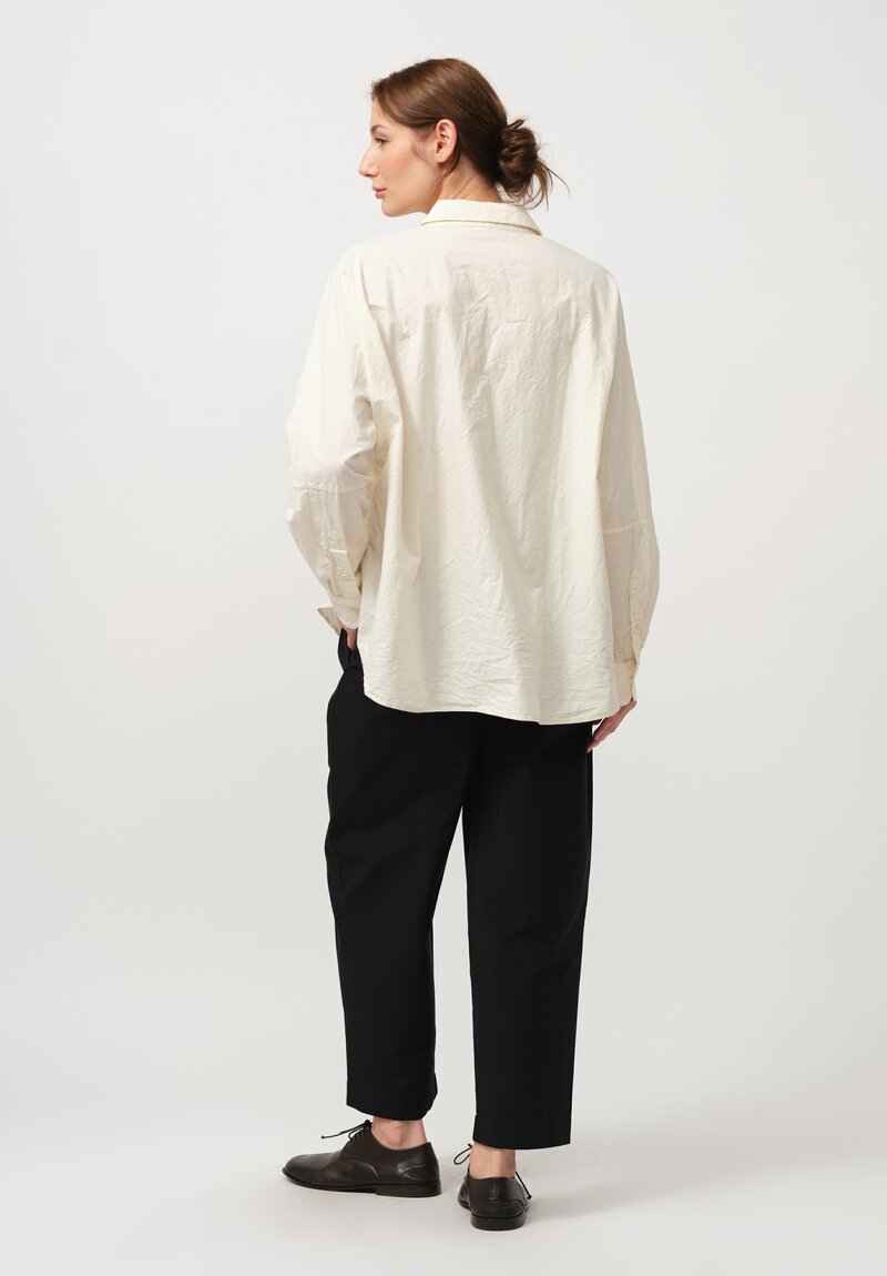 Casey Casey Long Sleeve Waga Soleil Shirt in Paper Cotton	