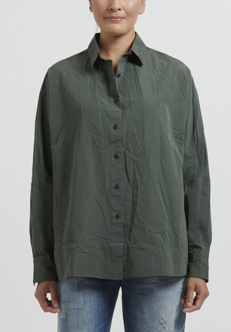Casey Casey Long Sleeve Waga Soleil Shirt in Paper Cotton	