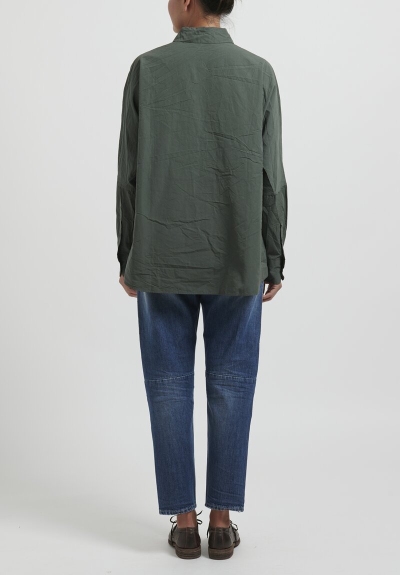 Casey Casey Long Sleeve Waga Soleil Shirt in Paper Cotton	