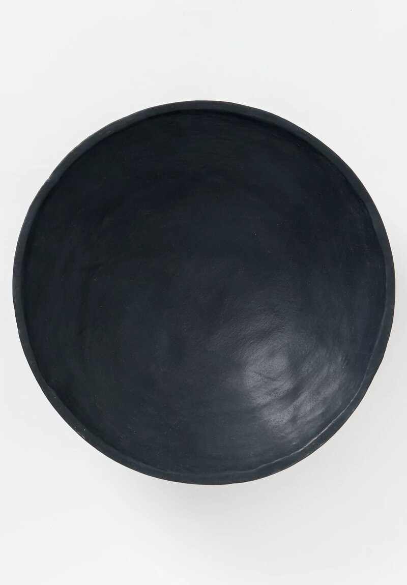 Danny Kaplan Handmade Ceramic Low Footed Bowl in Black