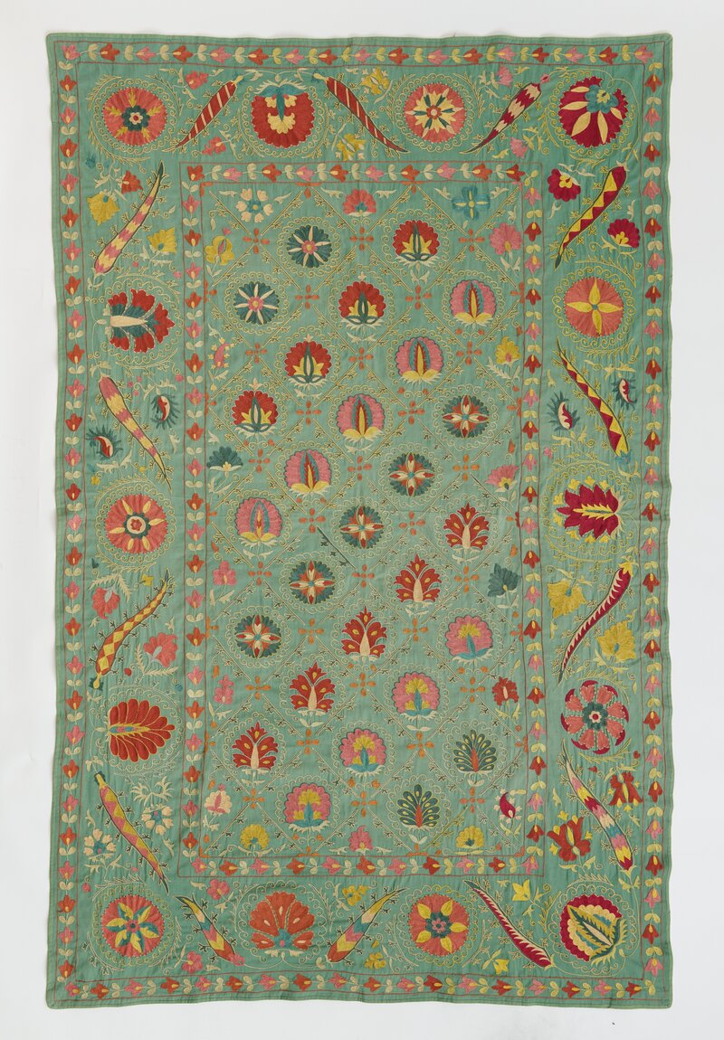 Shobhan Porter Vintage Embroidered Suzani	
