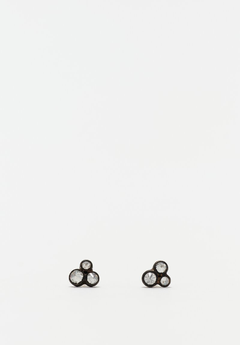 TAP by Todd Pownell 18k, 14k, Inverted White Diamond Post Earrings 0.5 to 0.65 cts	