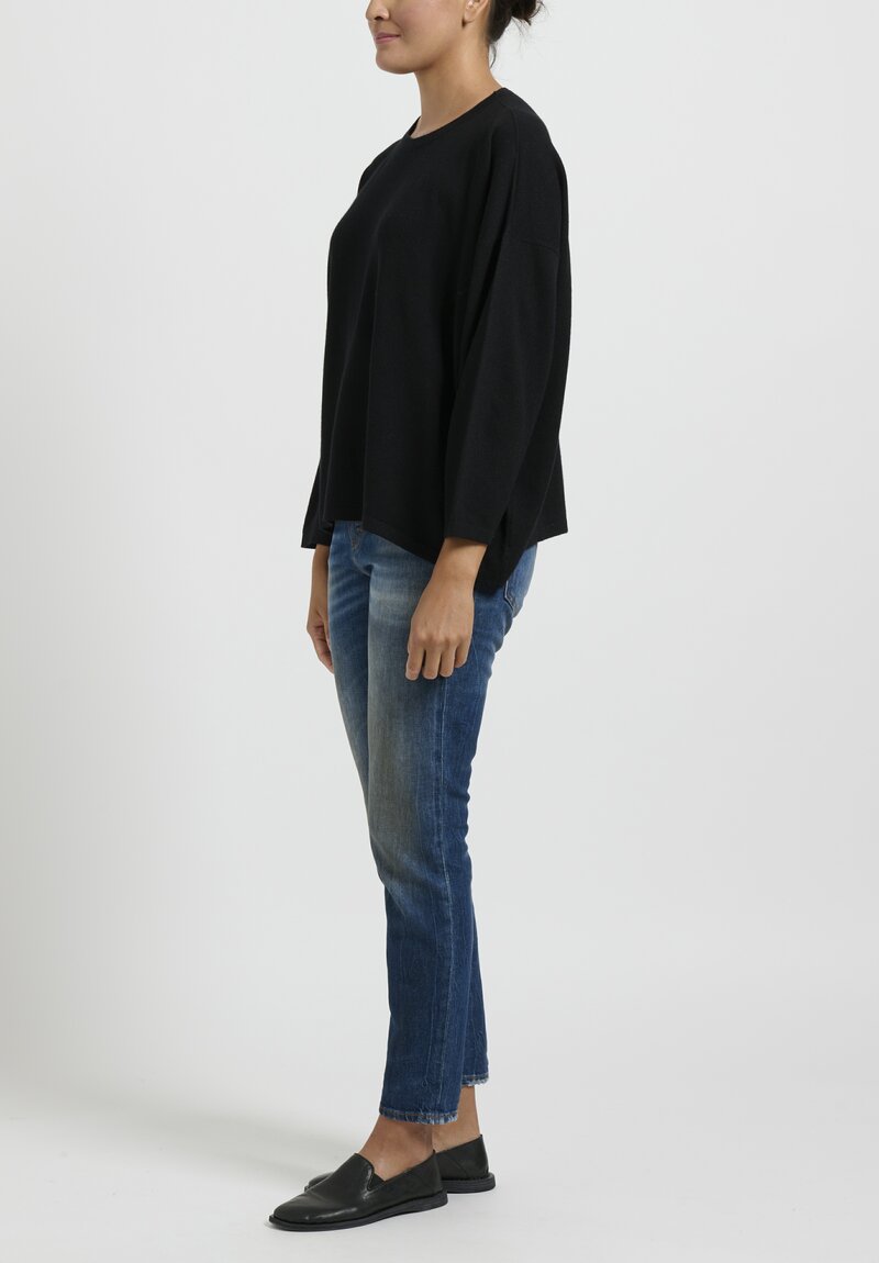 Hania New York Sasha Short Sweater in Scottish Cashmere	