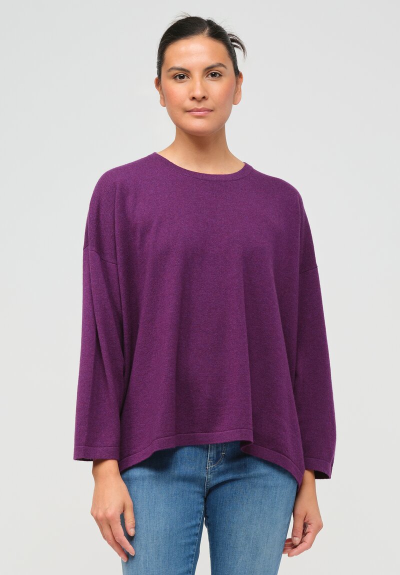 Hania New York Sasha Short Sweater in Knight Purple	