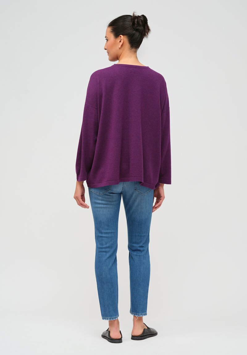 Hania New York Sasha Short Sweater in Knight Purple	