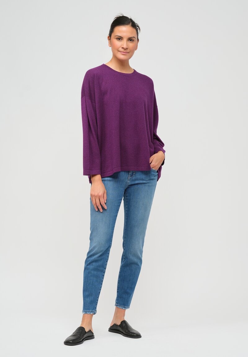 Hania New York Sasha Short Sweater in Knight Purple	