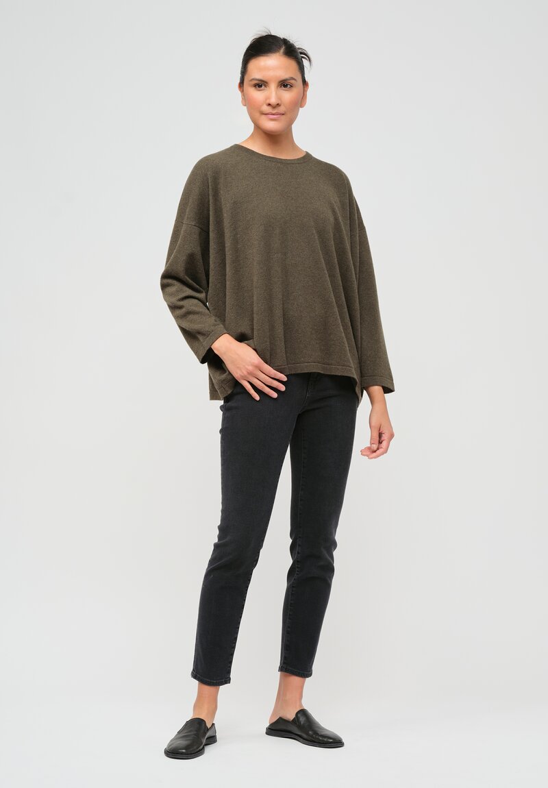 Hania New York Short Sasha Sweater in Loden Green	