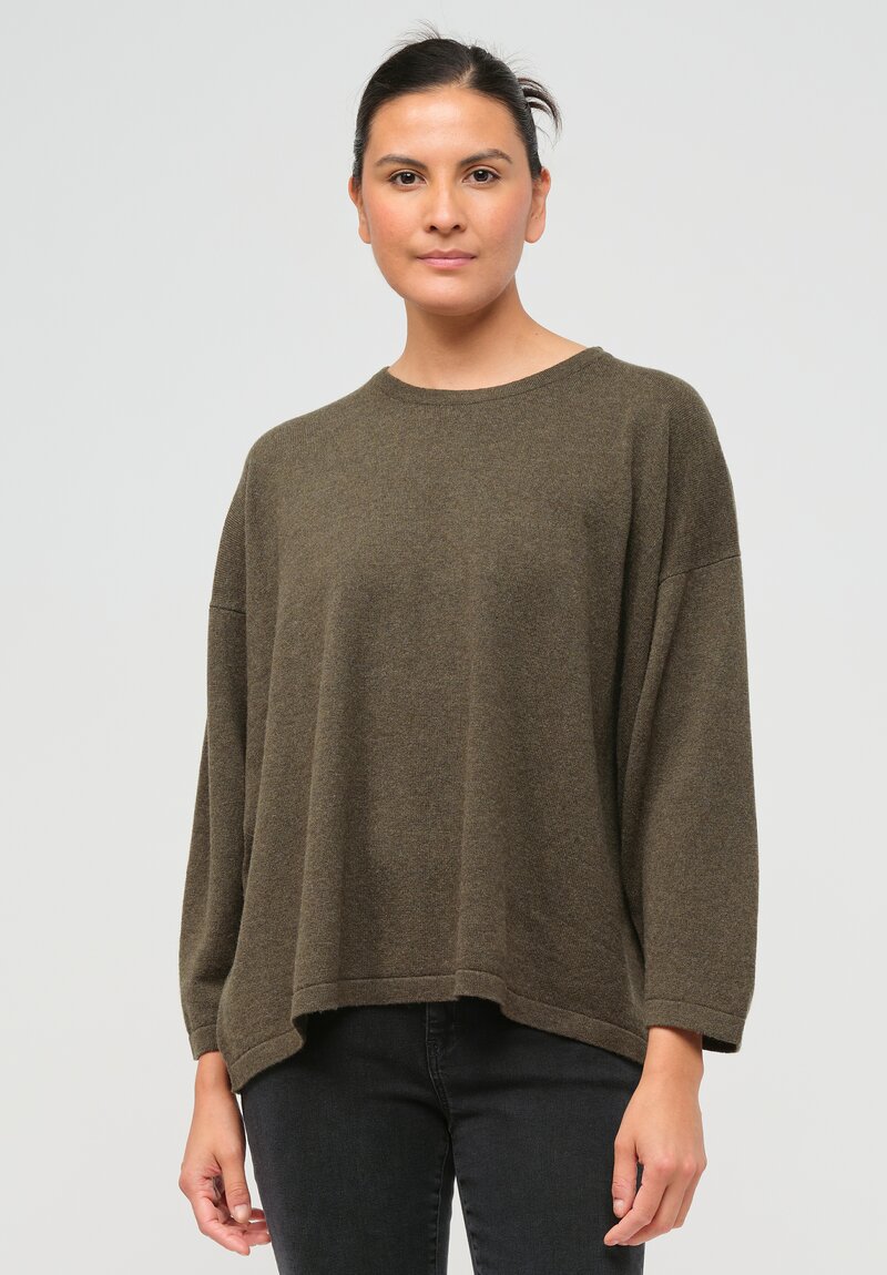 Hania New York Short Sasha Sweater in Loden Green	