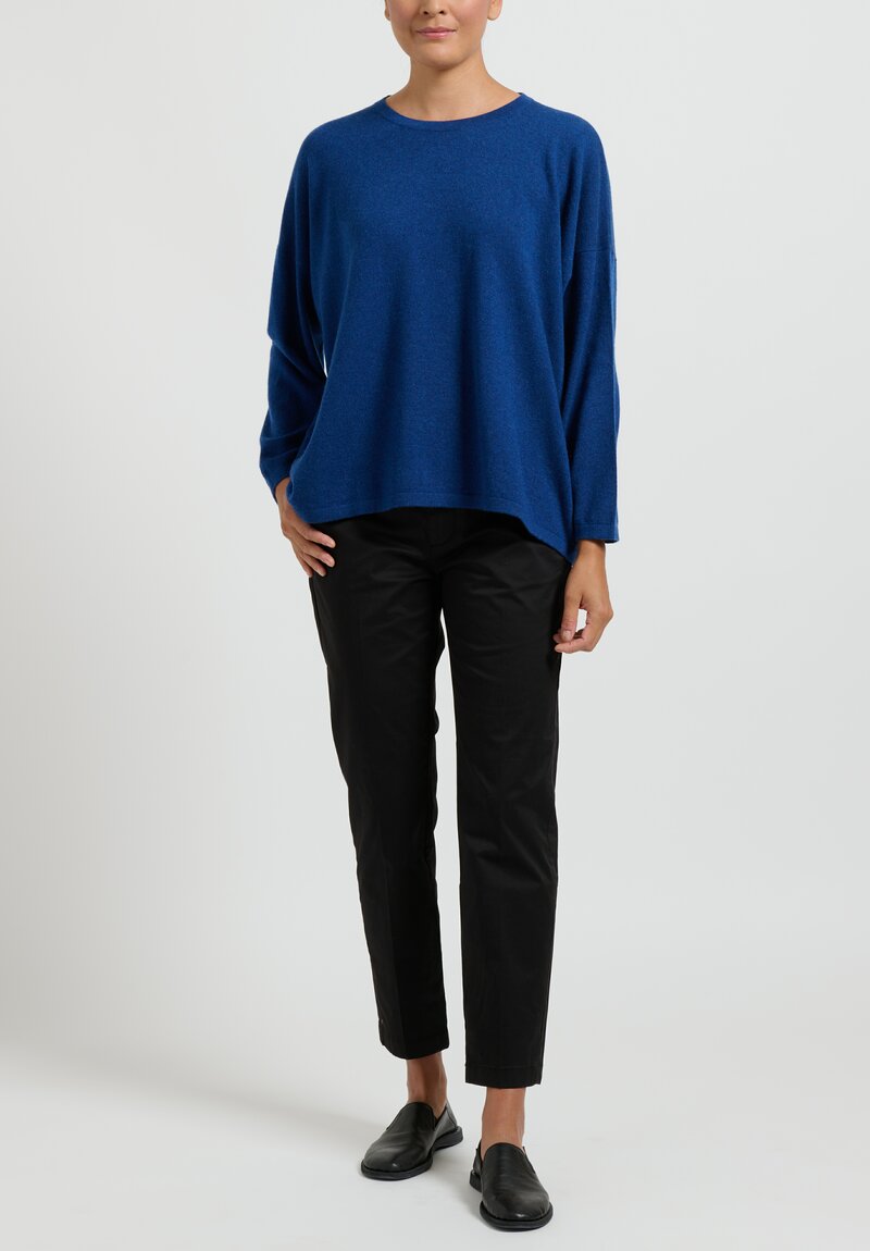Hania New York Sasha Short Sweater in Scottish Cashmere in Noss Blue