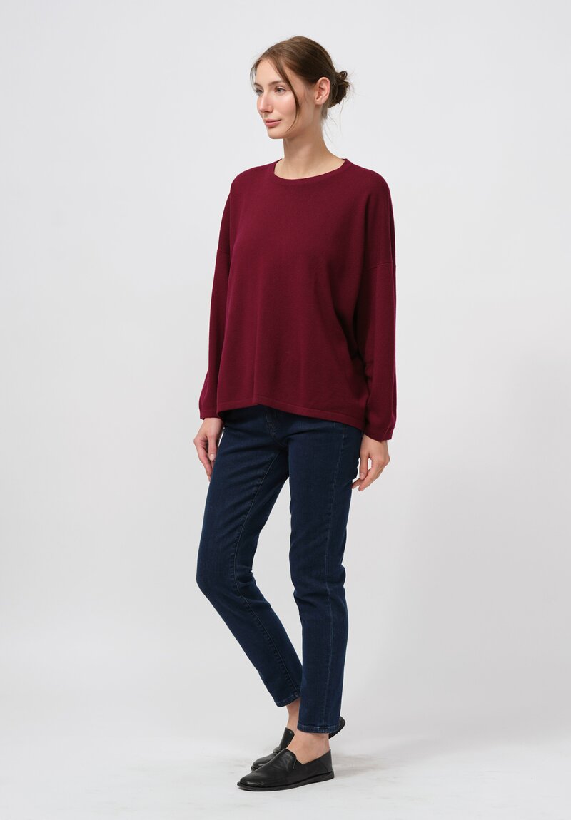 Hania New York Short Sasha Sweater in Pompeii Red