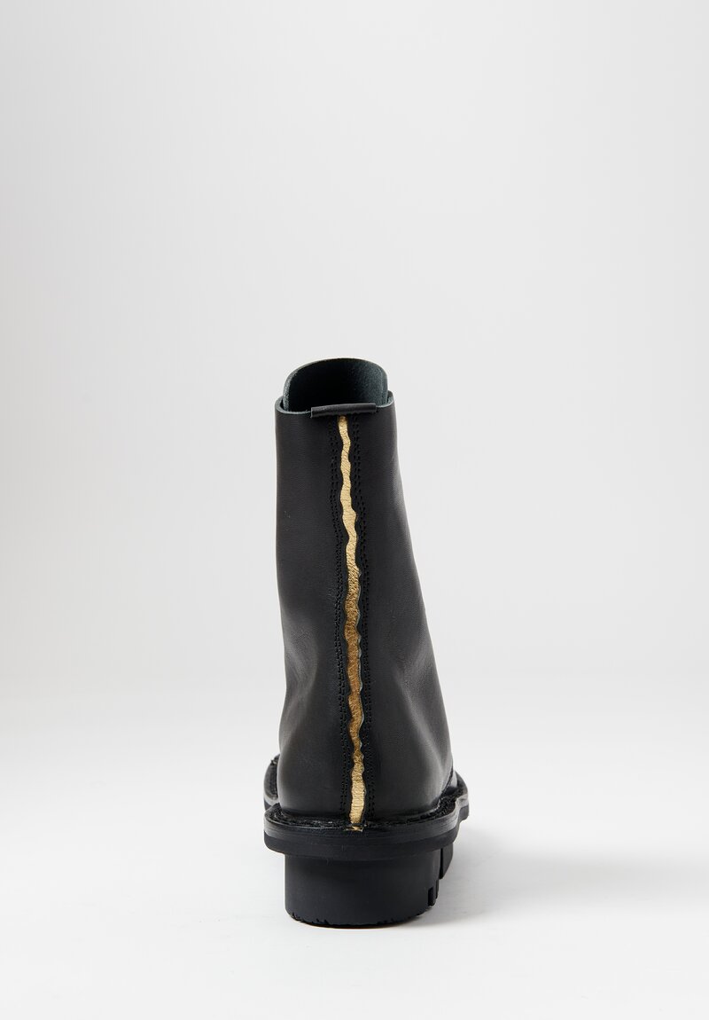 Trippen Lace Up Kintsugi Boot in Black
