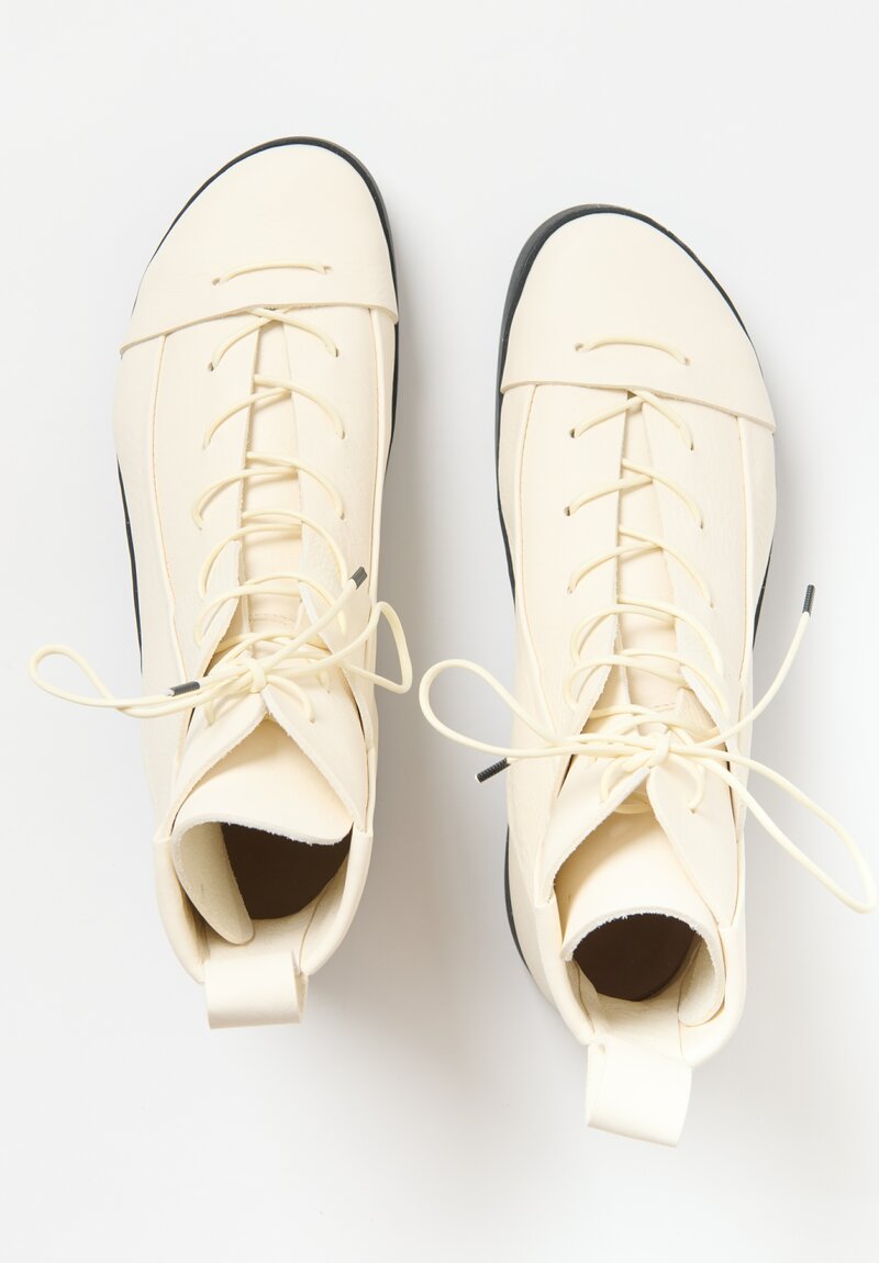 Trippen Lace Up Develop Boots in White