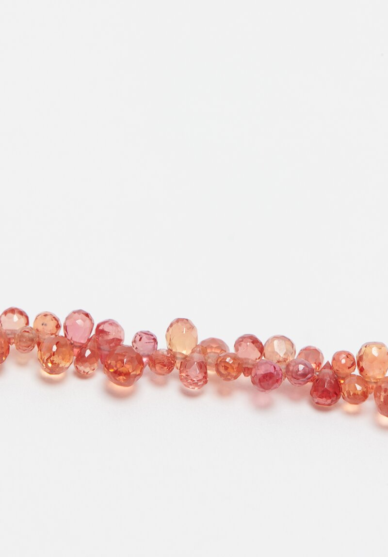 Greig Porter 18K, Long Pink Sapphire Necklace	