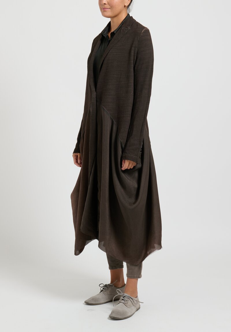 Uma Wang Draped Celia Coat in Earthen Brown | Santa Fe Dry Goods ...