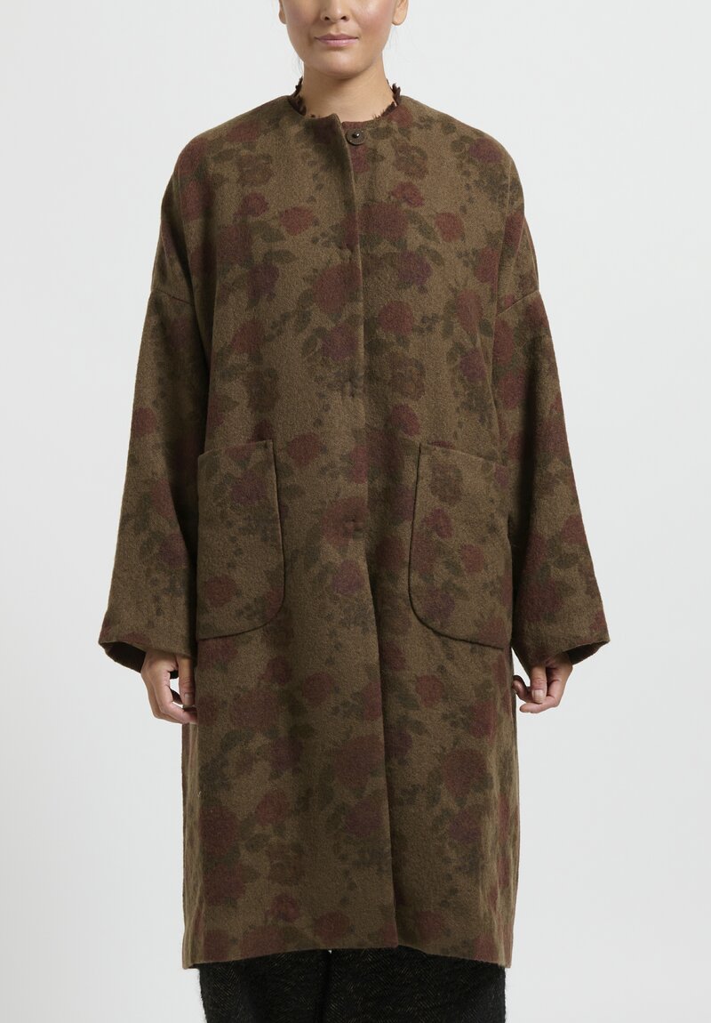 Uma Wang Virgin Wool Cadrian Cocoon Coat	