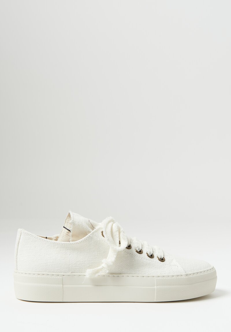 Uma Wang Linen Sneakers in White