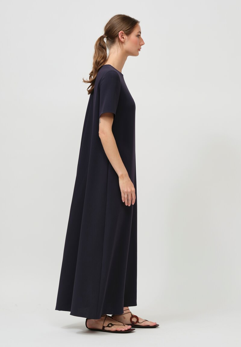 The Row Robi Dress in Blue Navy	