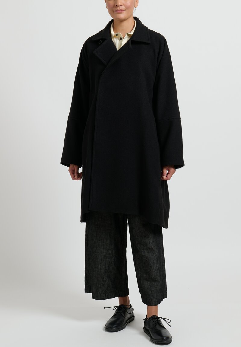 Jan Jan Van Essche Yak Wool Coat in Black