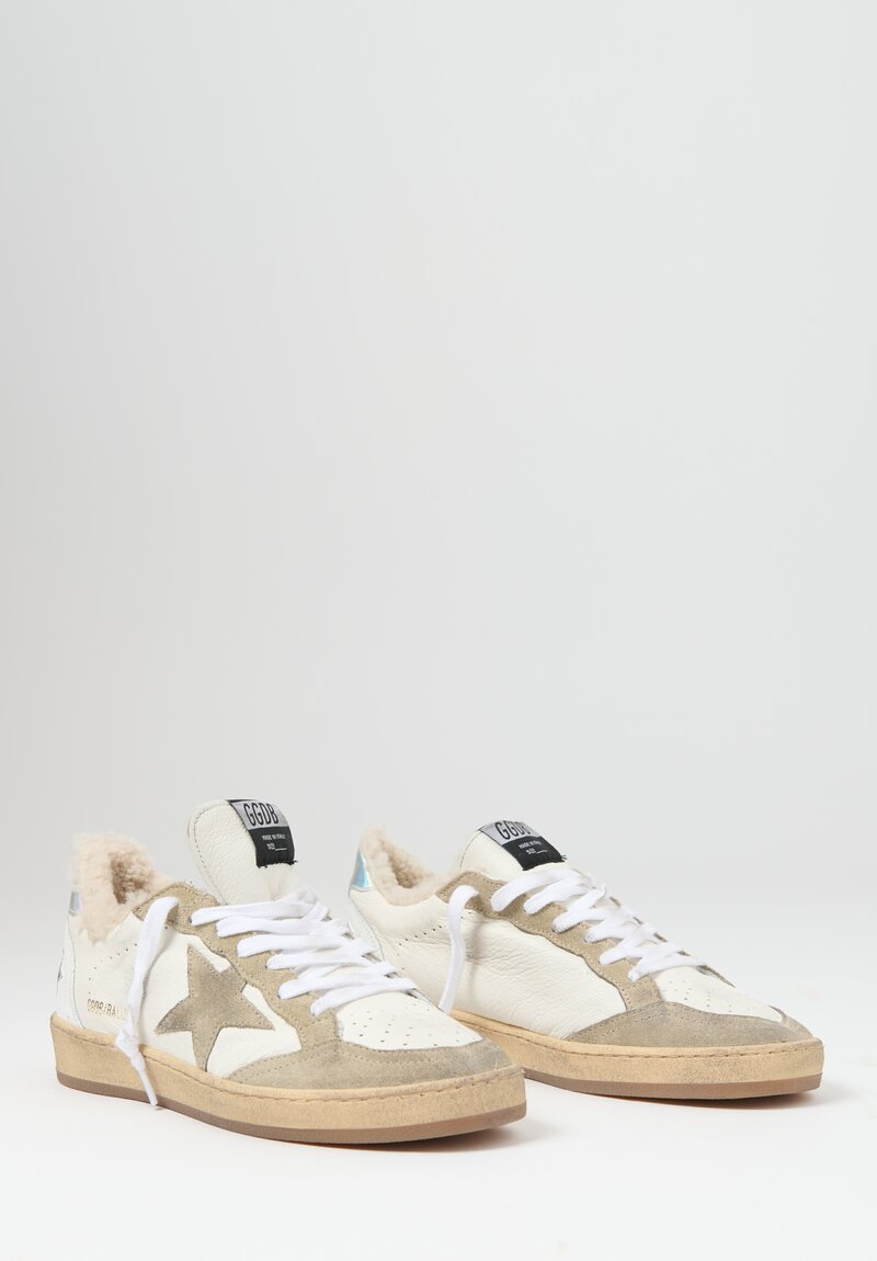 Golden Goose Ball Star Suede Toe Shearling Lining	