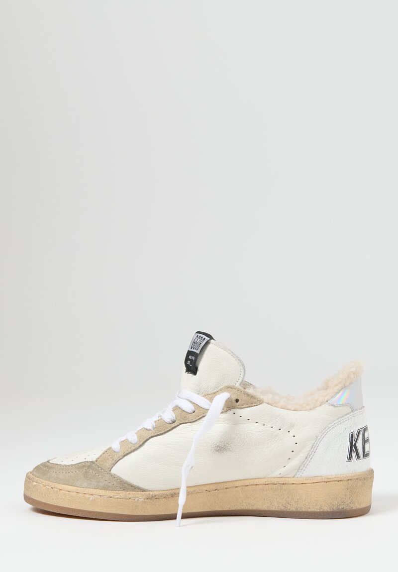 Golden Goose Ball Star Suede Toe Shearling Lining	