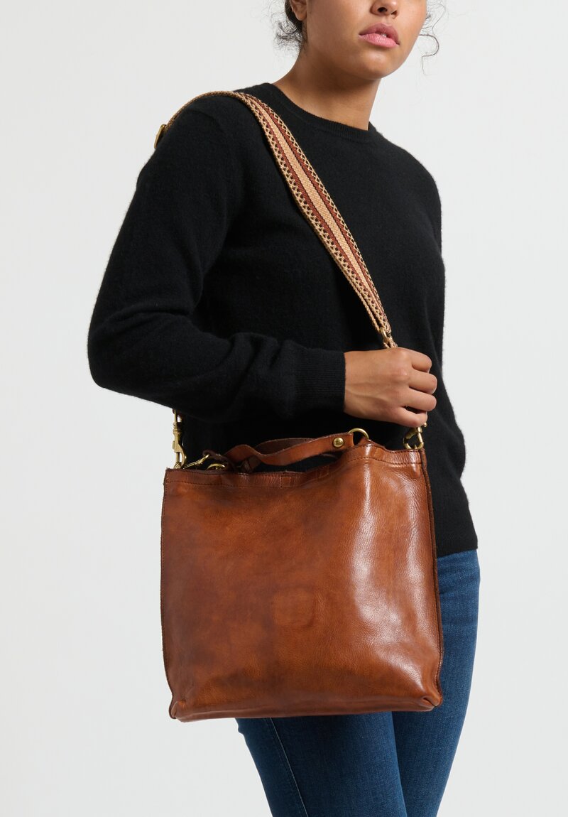 Campomaggi Leather Shopping Bag with Photostrap	