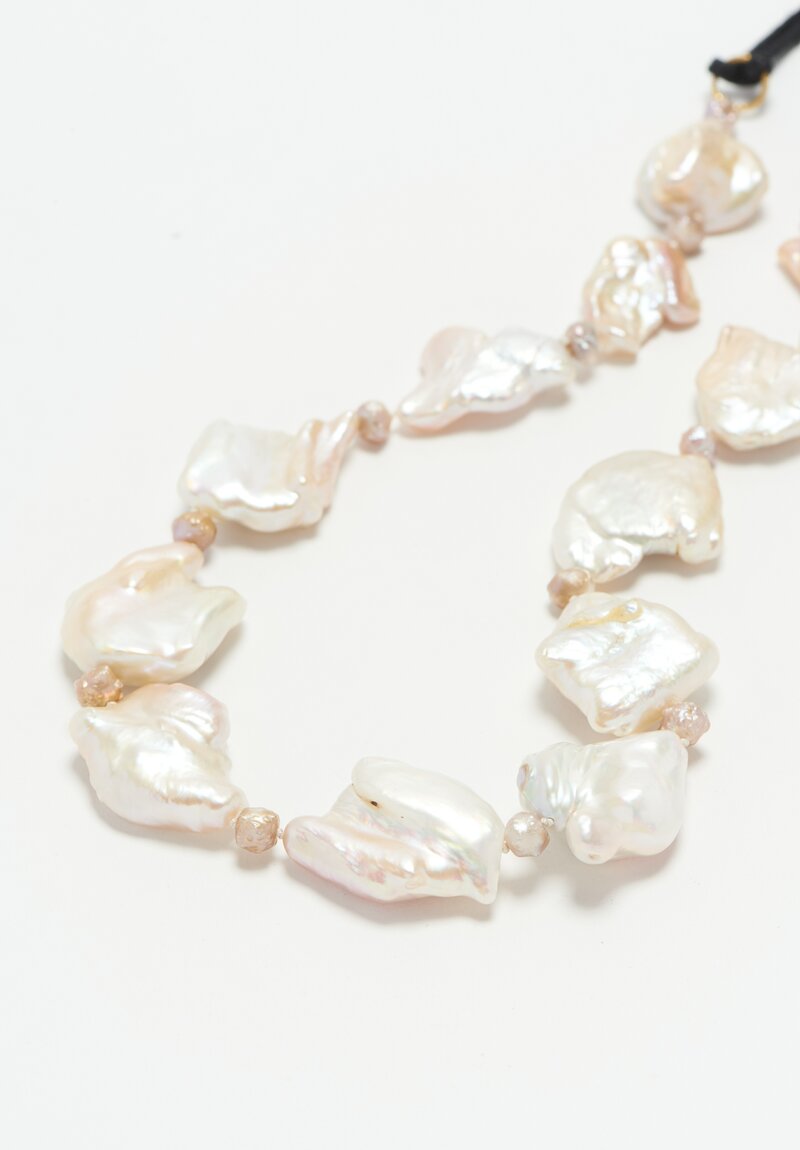 Karen Melfi 18k, Baroque Pearl Necklace	
