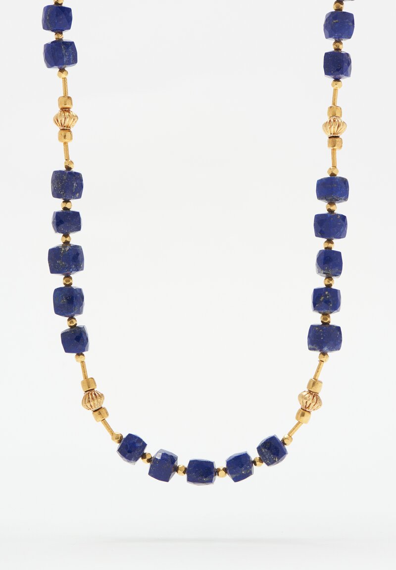 Greig Porter 18k, Faceted Lapis Lazuli Necklace	