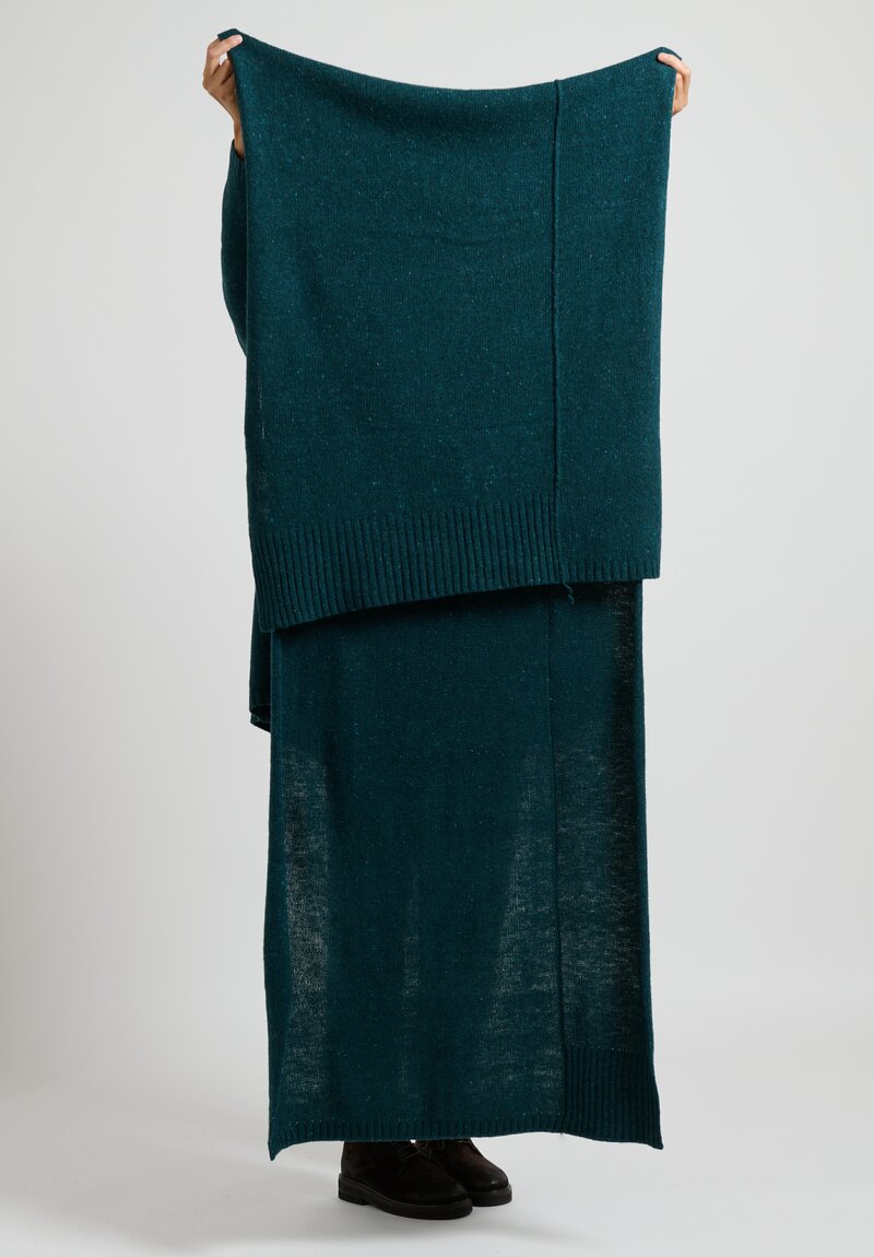 Rundholz Knitted Scarf in Kobalt Green	