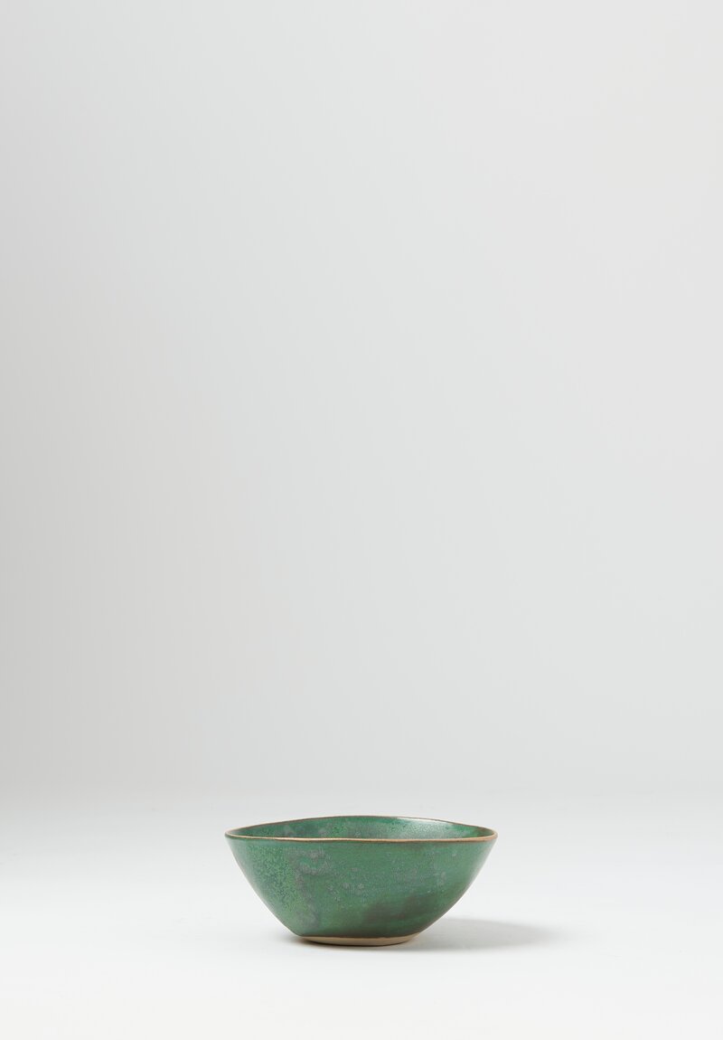 Laurie Goldstein Ceramic Round Bowls Green	