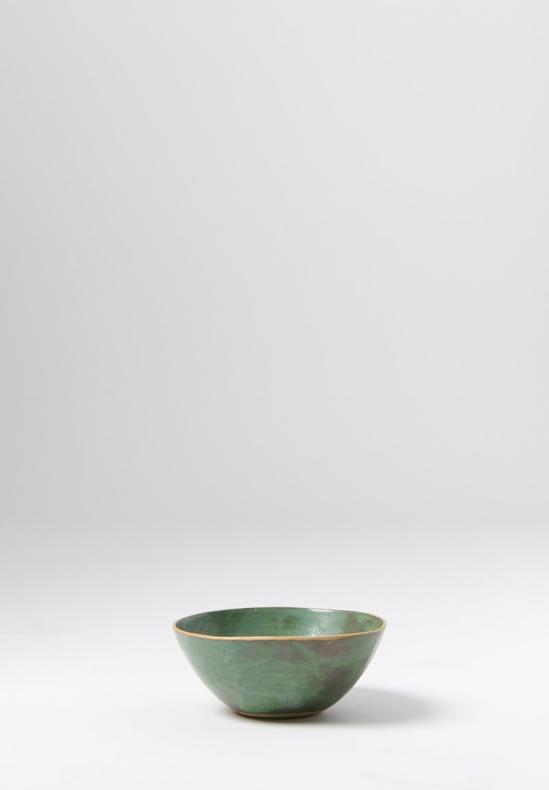 Laurie Goldstein Ceramic Round Bowls in Green	