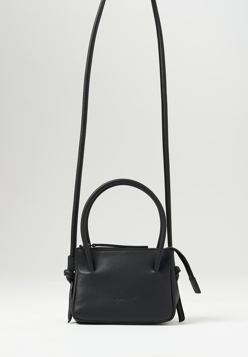 Marsell Leather ''Sacco Piccolo'' Mini Bag in Black	