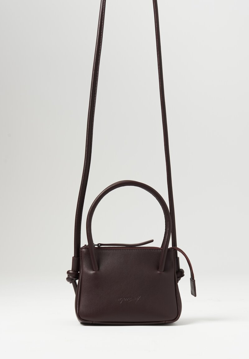 Marsèll Leather ''Sacco Piccolo'' Mini Bag in Cioccovino Brown	