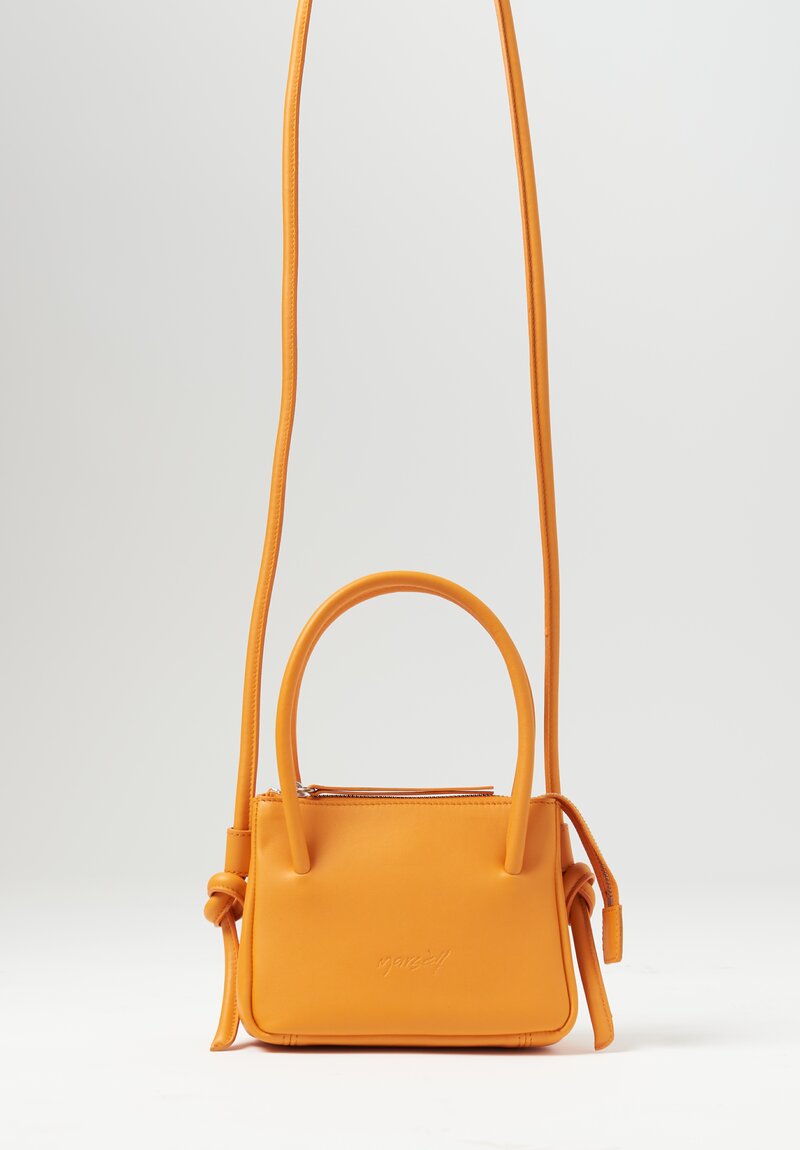 Marsèll Leather ''Sacco Piccolo'' Mini Bag in Arancione Orange	