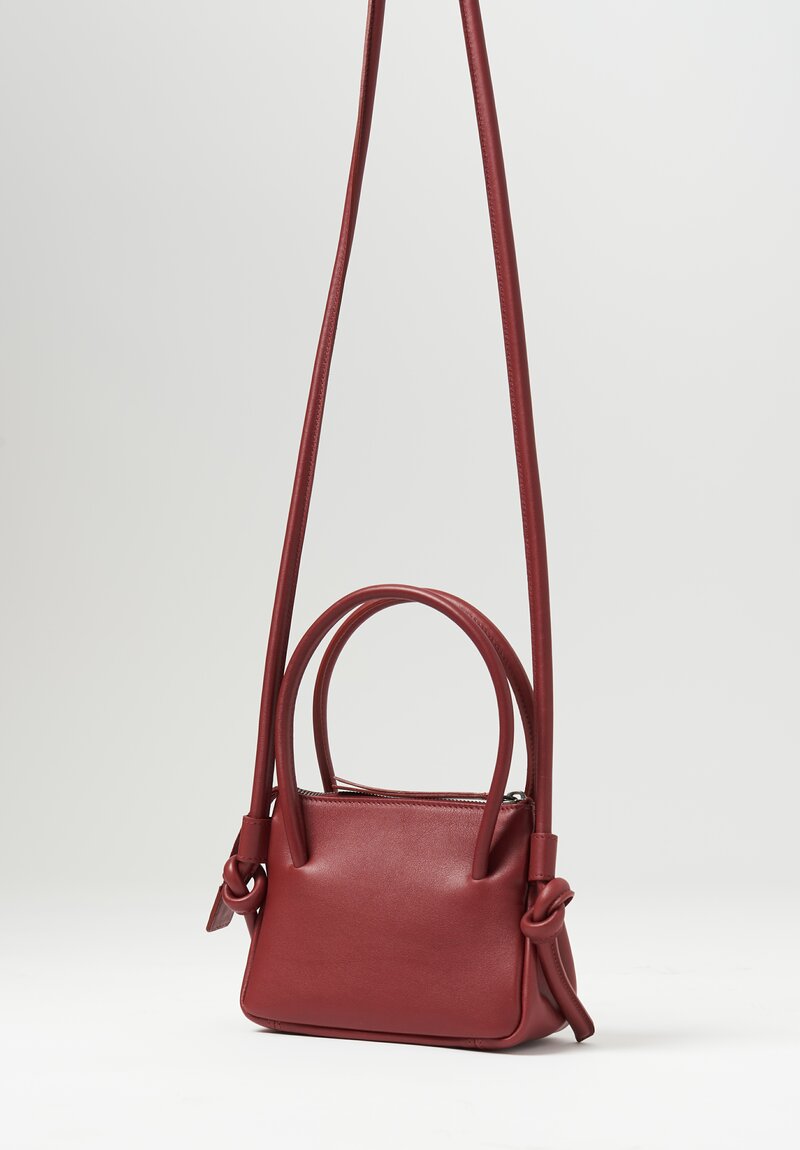 Marsèll Leather ''Sacco Piccolo'' Mini Bag in Sangue Red	