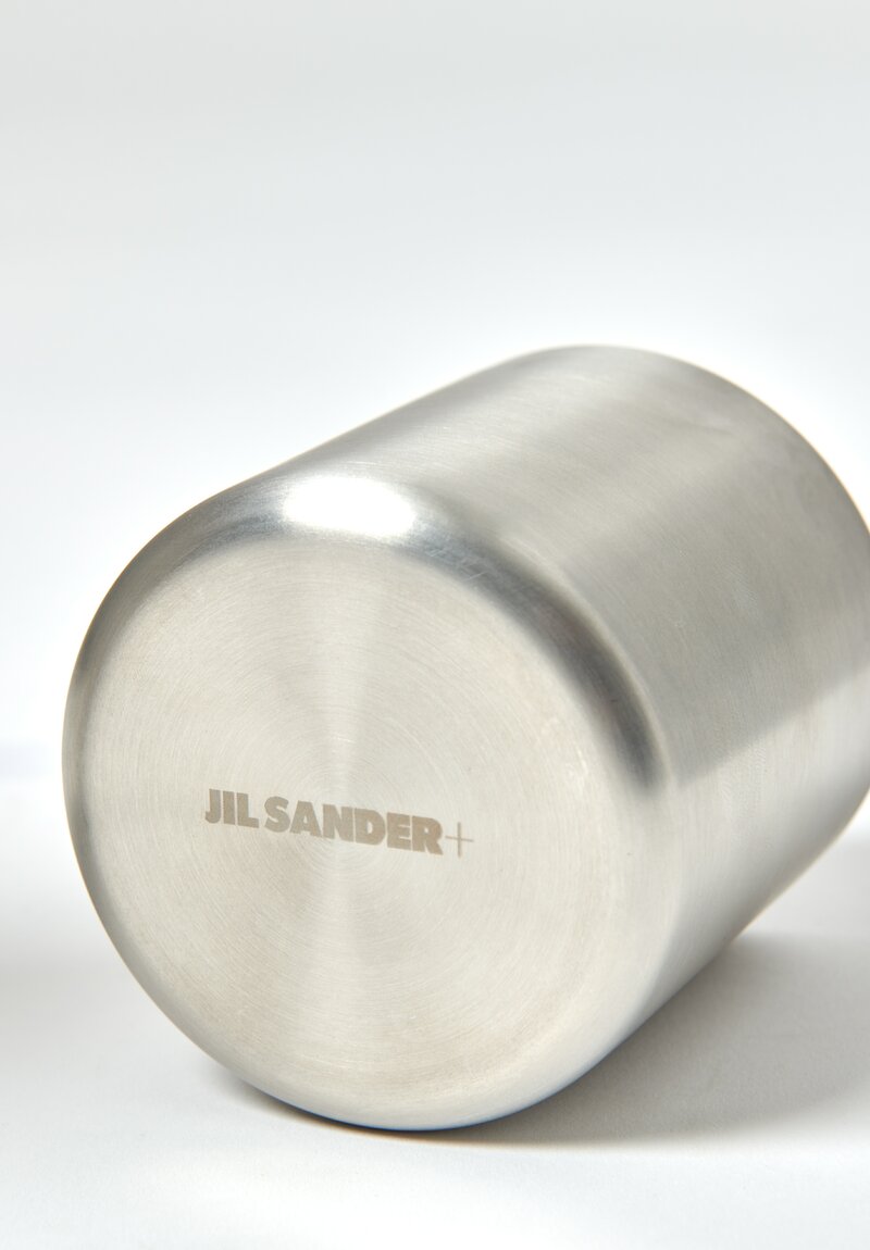 Jil Sander+ Leather Thermos Case in Black with Stainless Steel Thermos	