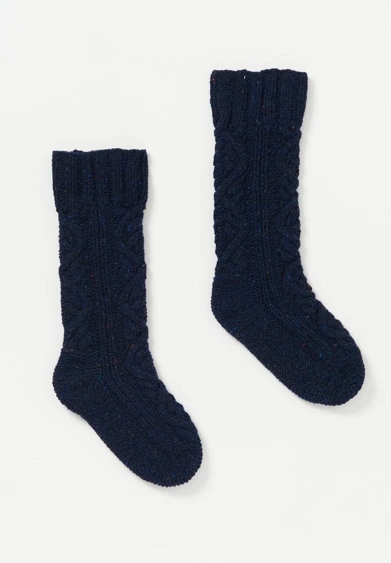 Jil Sander Wool Cable Knit Socks	